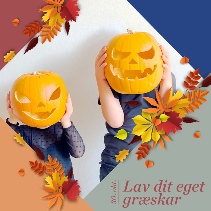 Lav dit eget græskar Lav dit eget græskar - en sjov Halloween-aktivitet for hele familien
